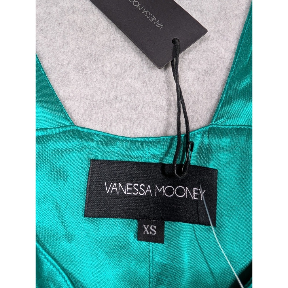 Vanessa Mooney Women Romper XS NWT Elisabeth Satin Mini Dress Victorian Fairy - Picture 10 of 15